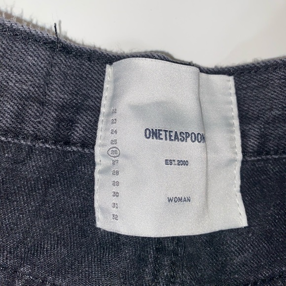 🔴4 for $25🔴 ONE TEASPOON Black High Waist Denim Shorts - Picture 6 of 7